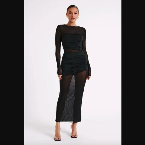 Kate Halter Die Spitz Meshki Dresses Meshki Kate Mesh And Nylon Maxi Dress Black Poshmark Kate Halter Die Spitz Meshki Dresses Meshki Kate Mesh And Nylon Maxi Dress Black Poshmark
